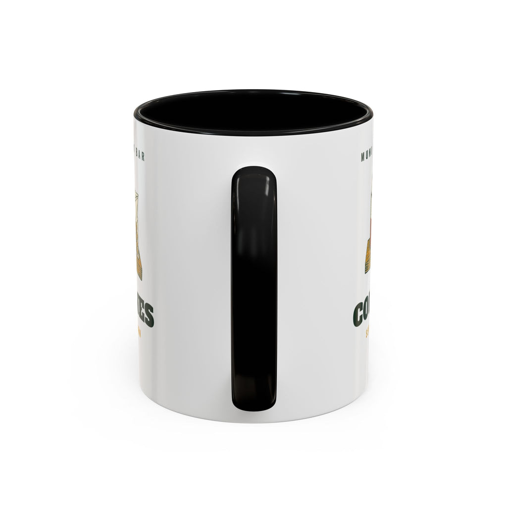 Cold Ones Mug in Black, handle view