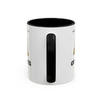 Cold Ones Mug in Black, handle view