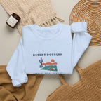 Desert Doubles Crewneck in Light Blue, flat lay
