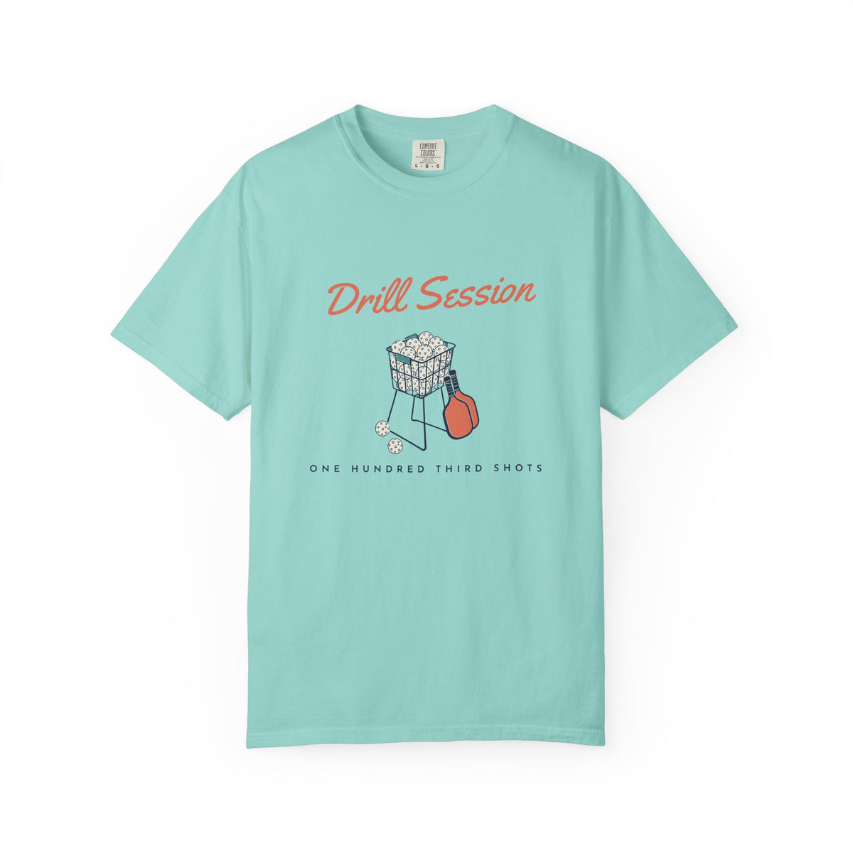 Drill Session Tee in Chalky Mint, front view