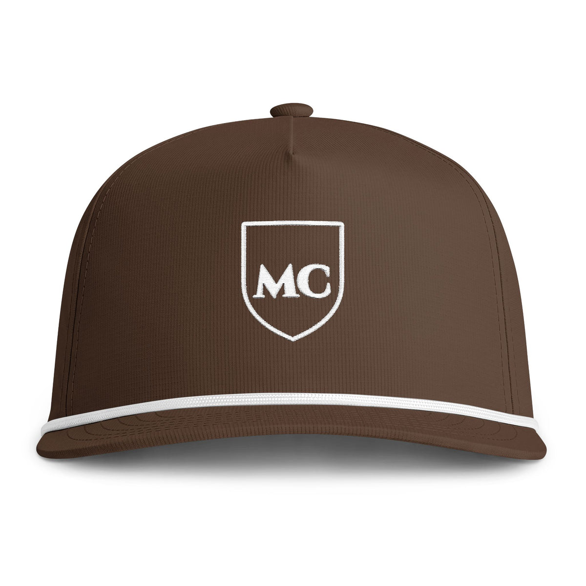 MC Shield Rope Cap in Espresso, front view