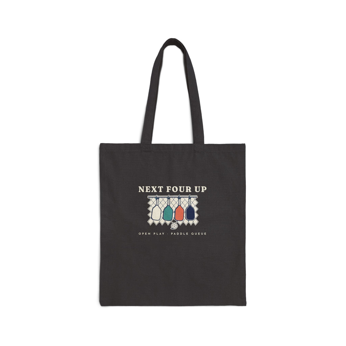 Next Four Up Tote in Black, front view