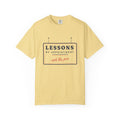 Lessons by Appointment Tee in Butter, front view