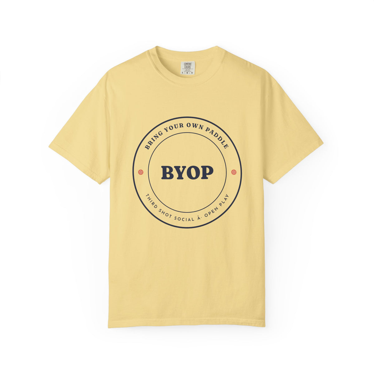 B.Y.O.P. Tee in Butter, front view
