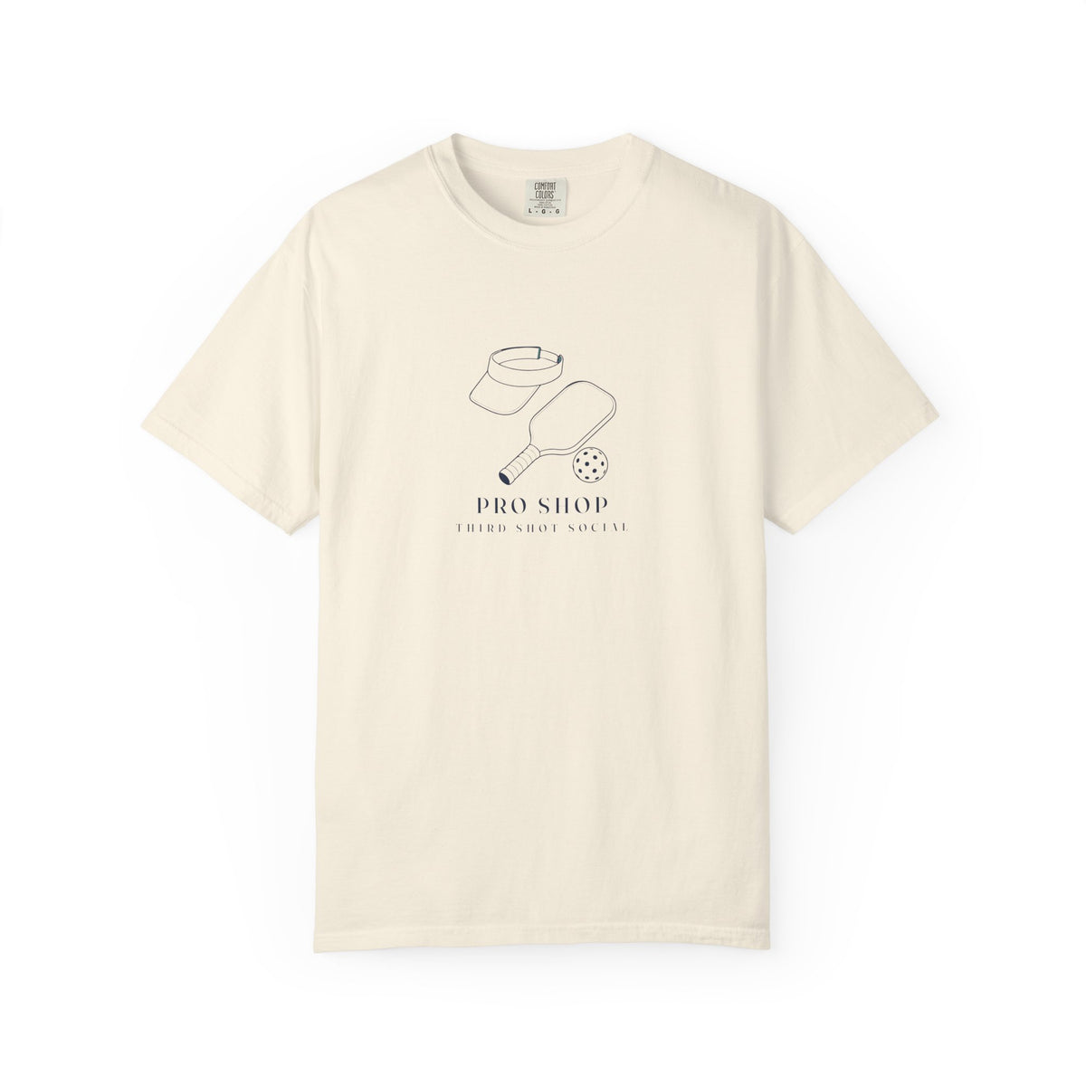 Pro Shop Still Life Tee in Ivory, front view