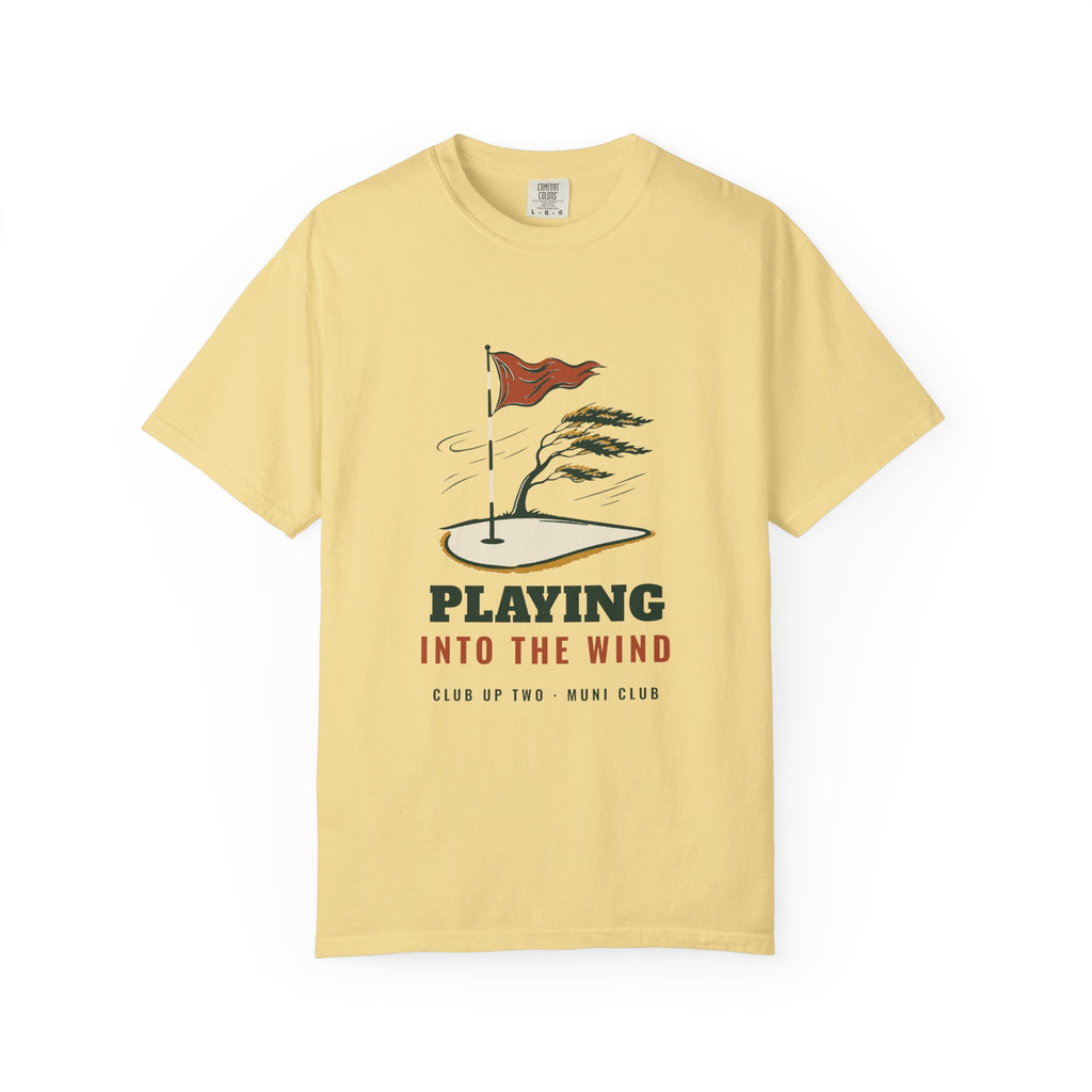 Into the Wind Tee in Butter, front view