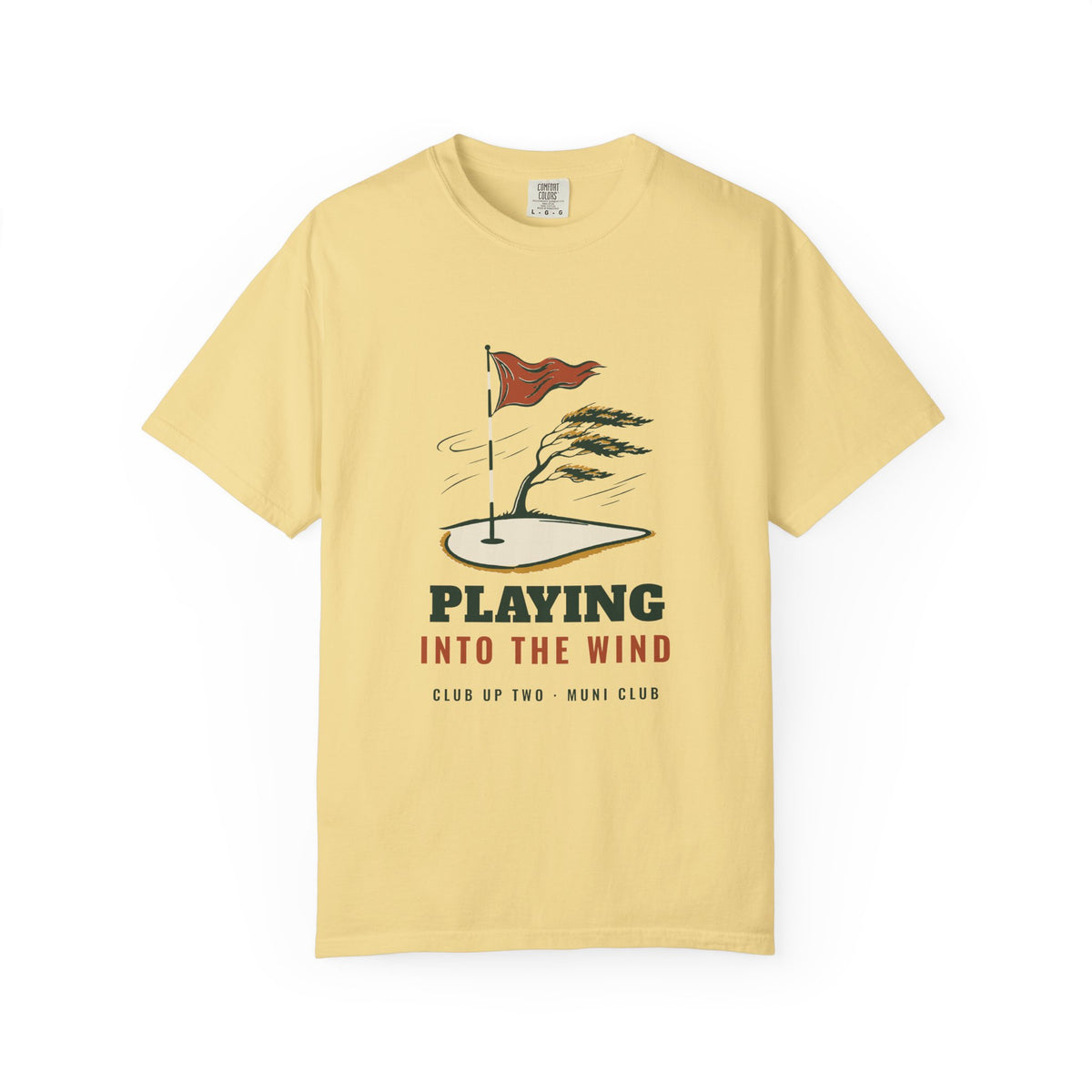 Into the Wind Tee in Butter, front view