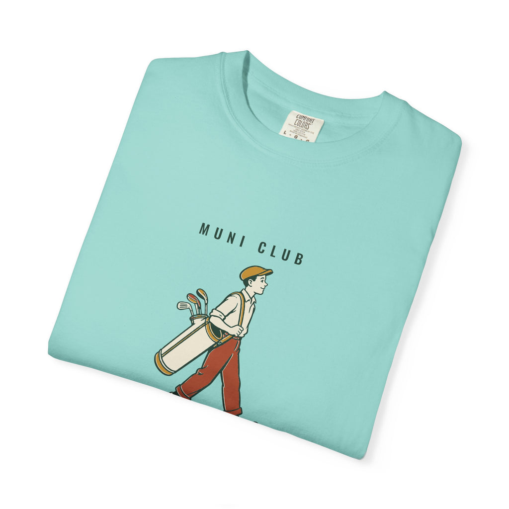 Loop Tee in Chalky Mint, folded