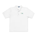 Open to All Polo in White, front view
