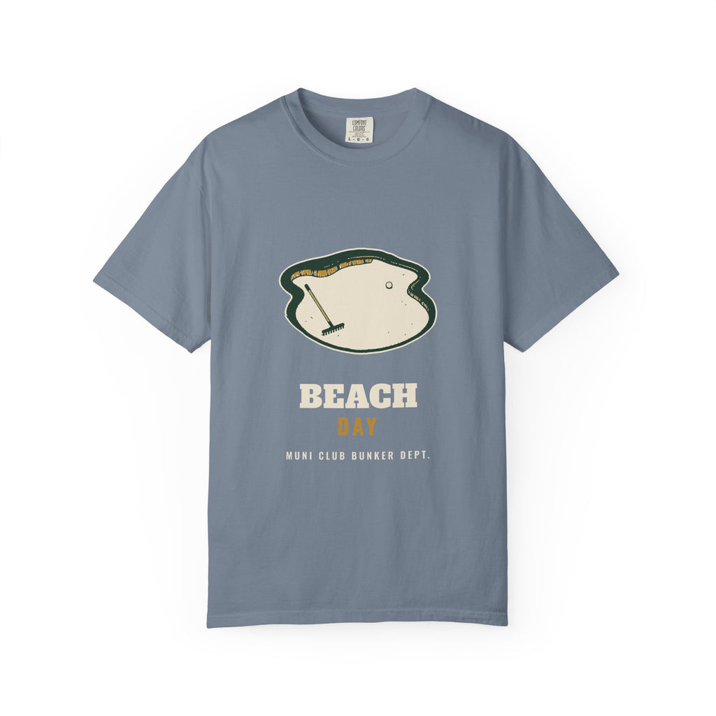 Beach Day Tee in Blue Jean, front view