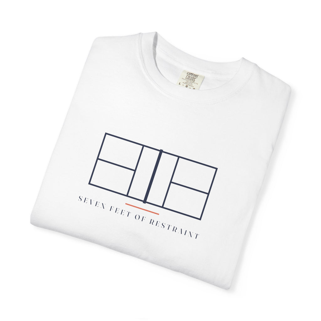 Net Line Tee in White, folded