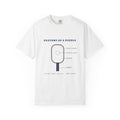Anatomy of a Paddle Tee in White, front view