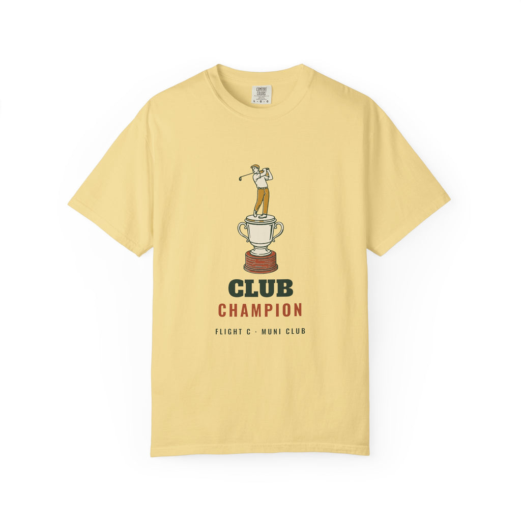 Club Champion Tee in Butter, front view