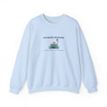 Sunrise Session Crewneck in Light Blue, front view