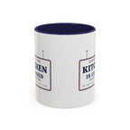 Kitchen Closed Mug in Navy, corner view