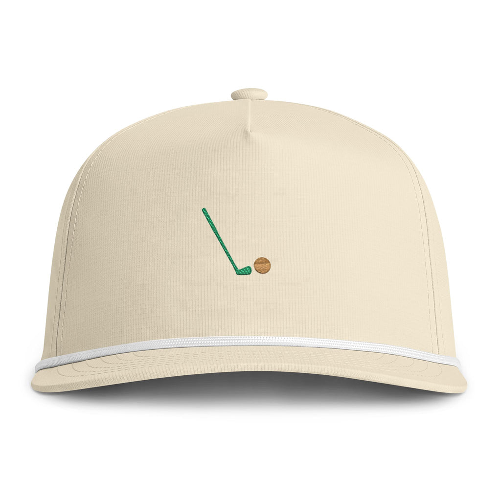 Seven Iron Rope Cap in Ivory, front view