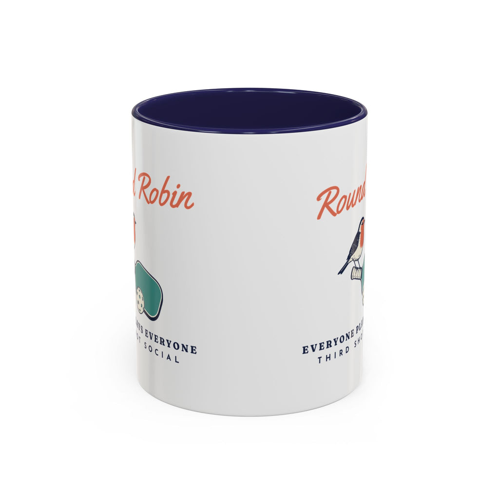 Round Robin Mug in Navy, corner view
