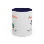 Round Robin Mug in Navy, corner view