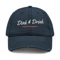 Dink & Drink Dad Hat in Dark Navy, front view