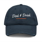 Dink & Drink Dad Hat in Dark Navy, front view