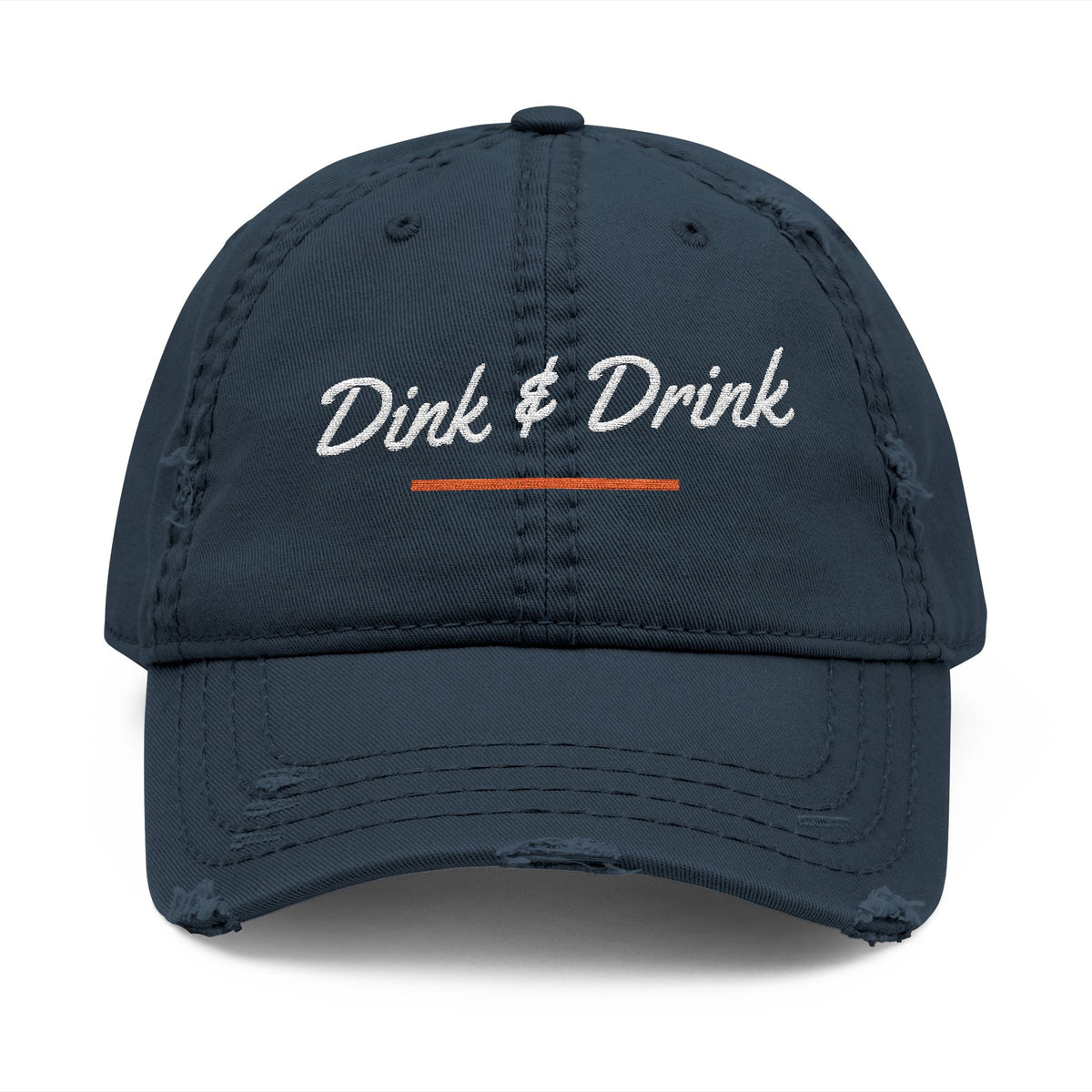 Dink & Drink Dad Hat in Dark Navy, front view