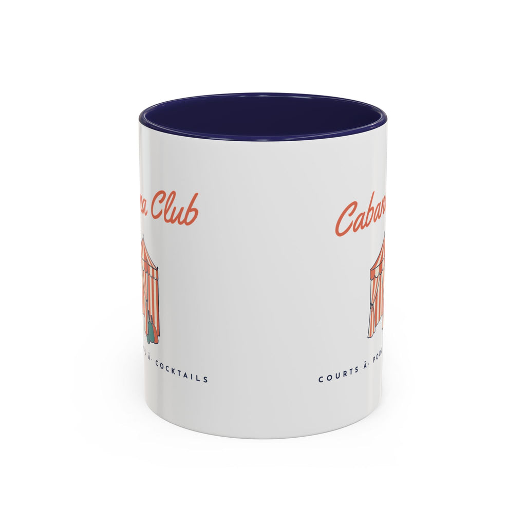 Cabana Club Mug in Navy, corner view