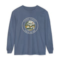 Course Ranger Long Sleeve Tee in Blue Jean, front view