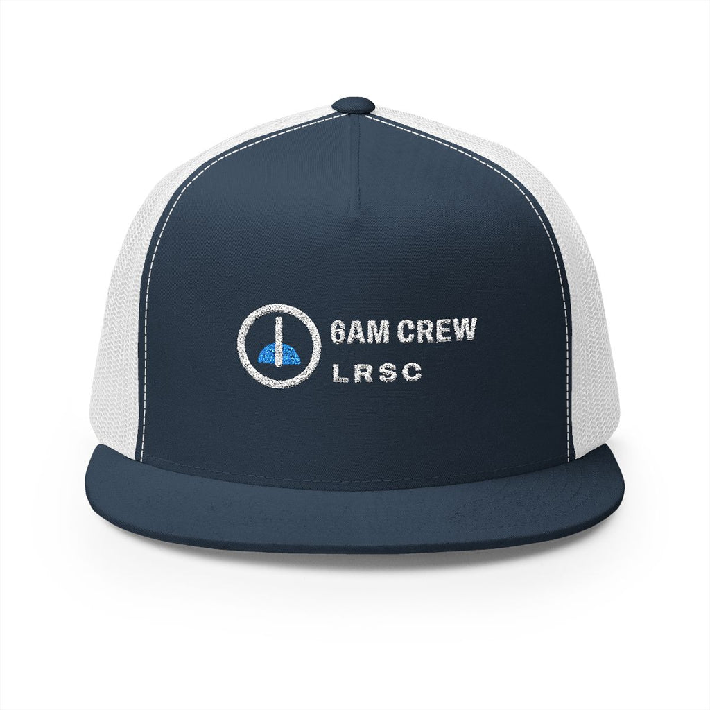 6AM Crew Trucker Cap in Navy/White, front view