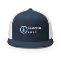 6AM Crew Trucker Cap in Navy/White, front view