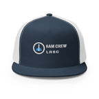 6AM Crew Trucker Cap in Navy/White, front view
