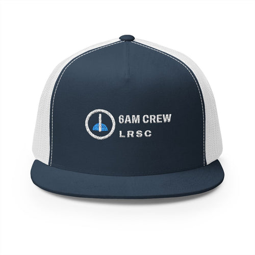 6AM Crew Trucker Cap in Navy/White, front view