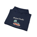Weekend Doubles Hoodie in Navy, folded