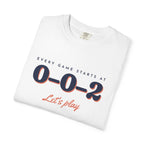 0–0–2 Tee in White, folded