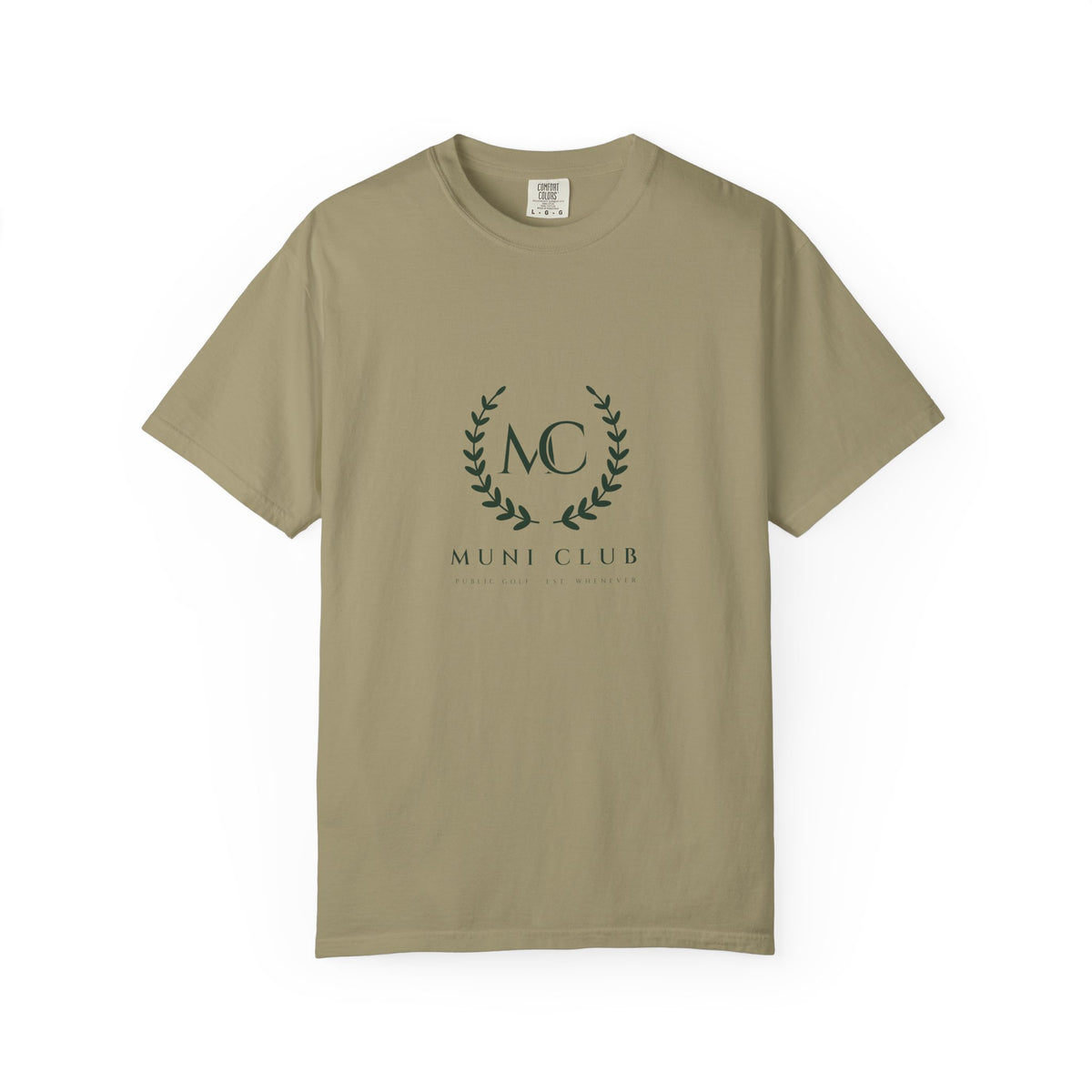 Laurel Tee in Khaki, front view