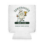 Sandbagger Can Cooler in White, back view