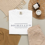 Doubles Club Tee in White, flat lay