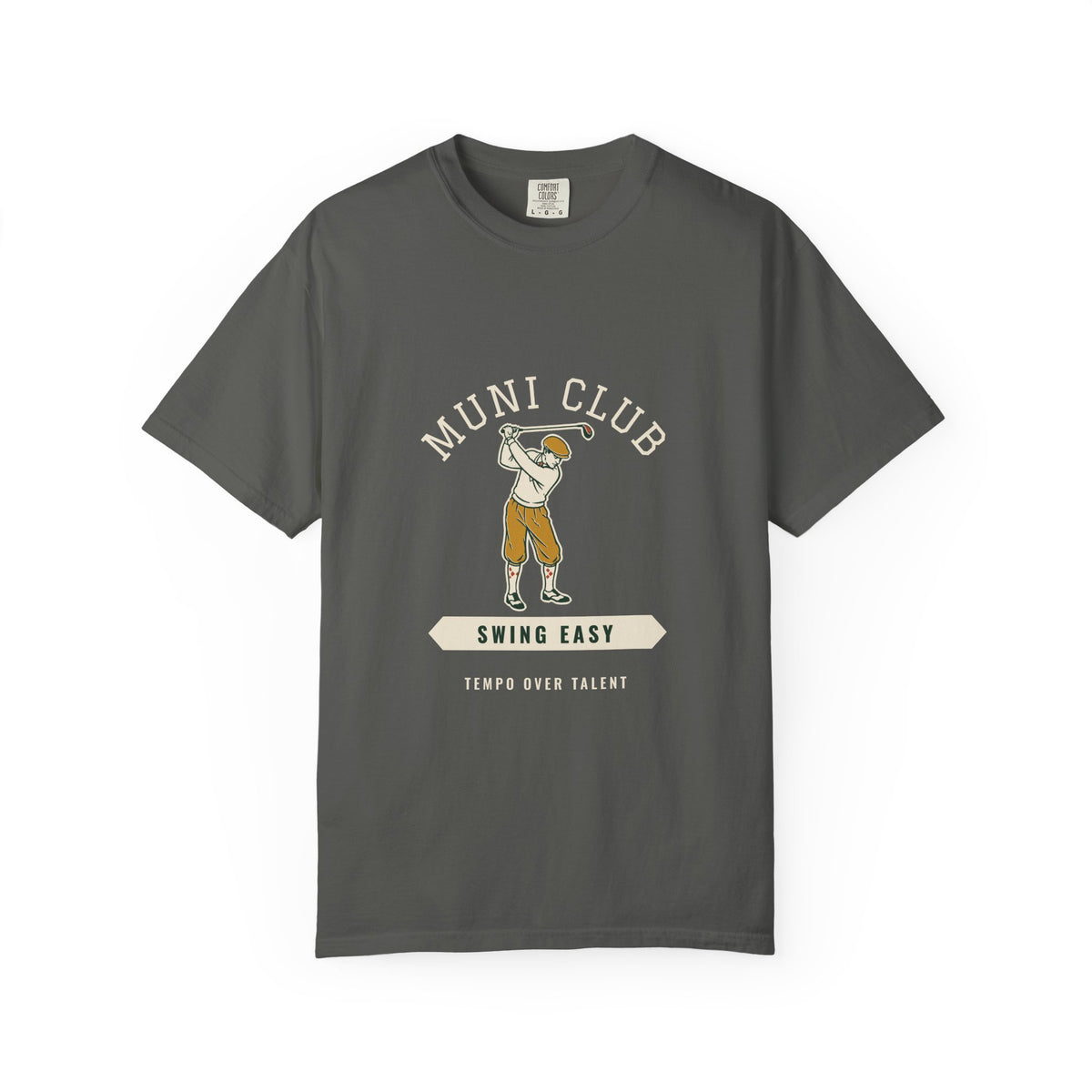 Swing Easy Tee in Pepper, front view