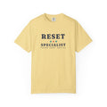 Reset Specialist Tee in Butter, front view