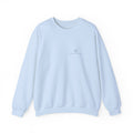 Ball Mark Crewneck in Light Blue, front view