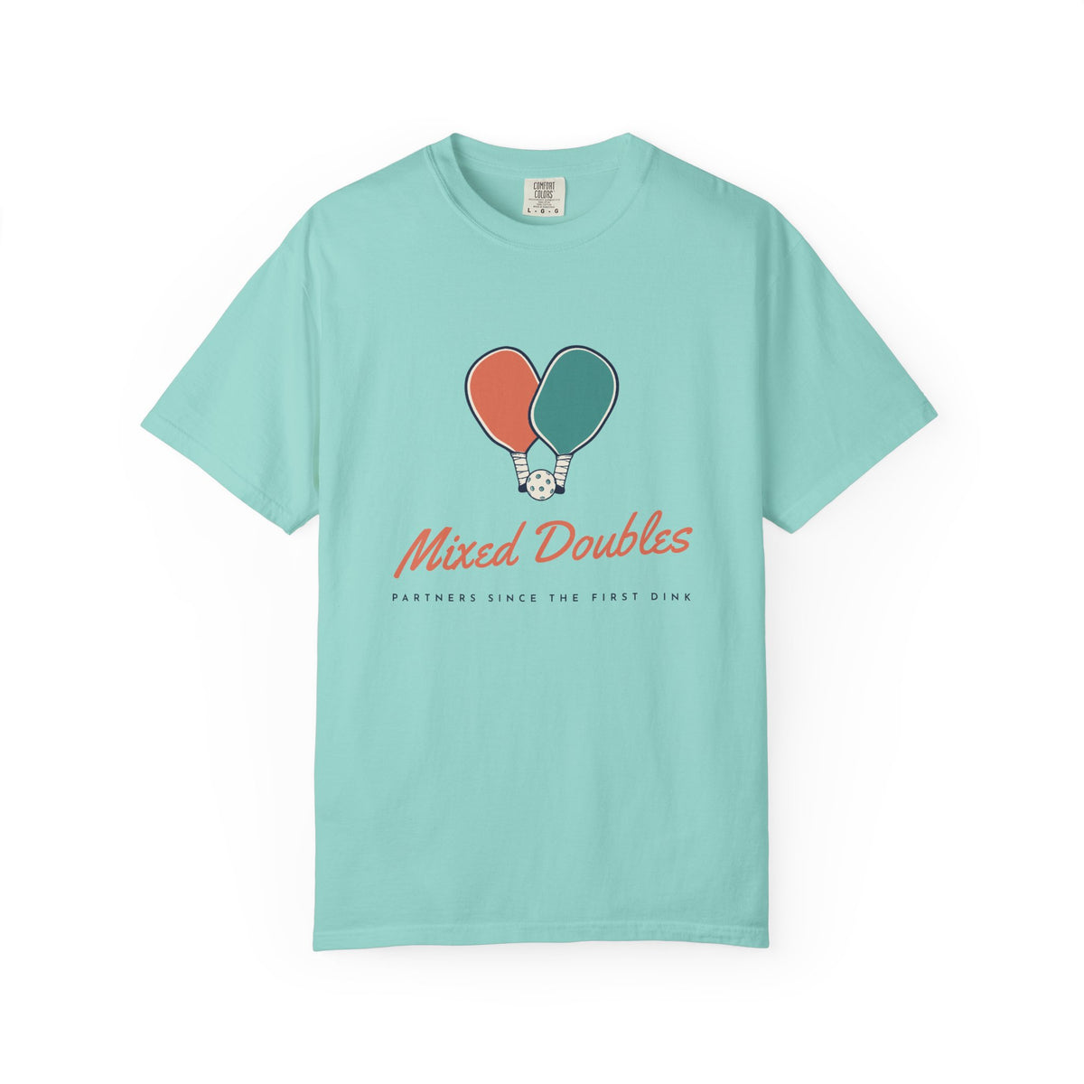 Mixed Doubles Tee in Chalky Mint, front view