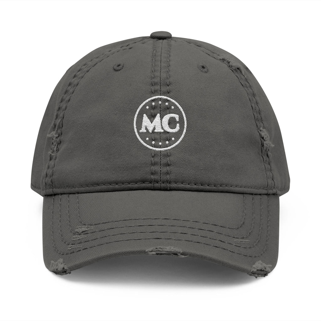 MC Ball Dad Hat in Charcoal Grey, front view