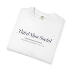 Club Wordmark Tee in White, folded
