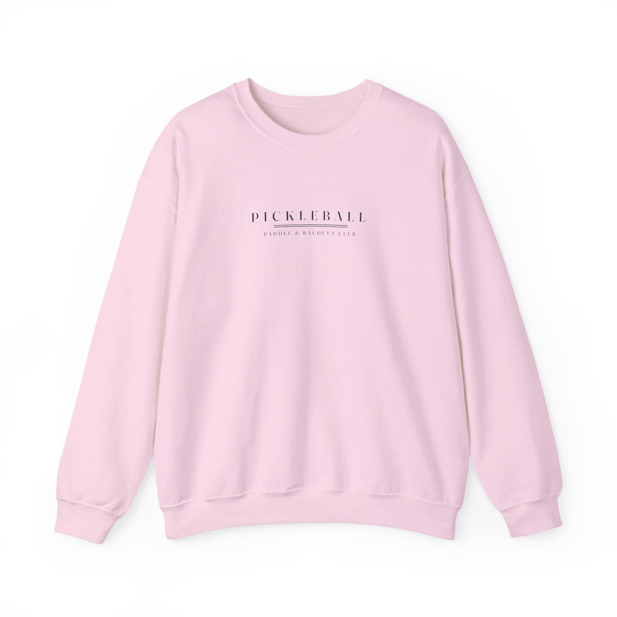 Pickleball Caps Crewneck in Light Pink, front view