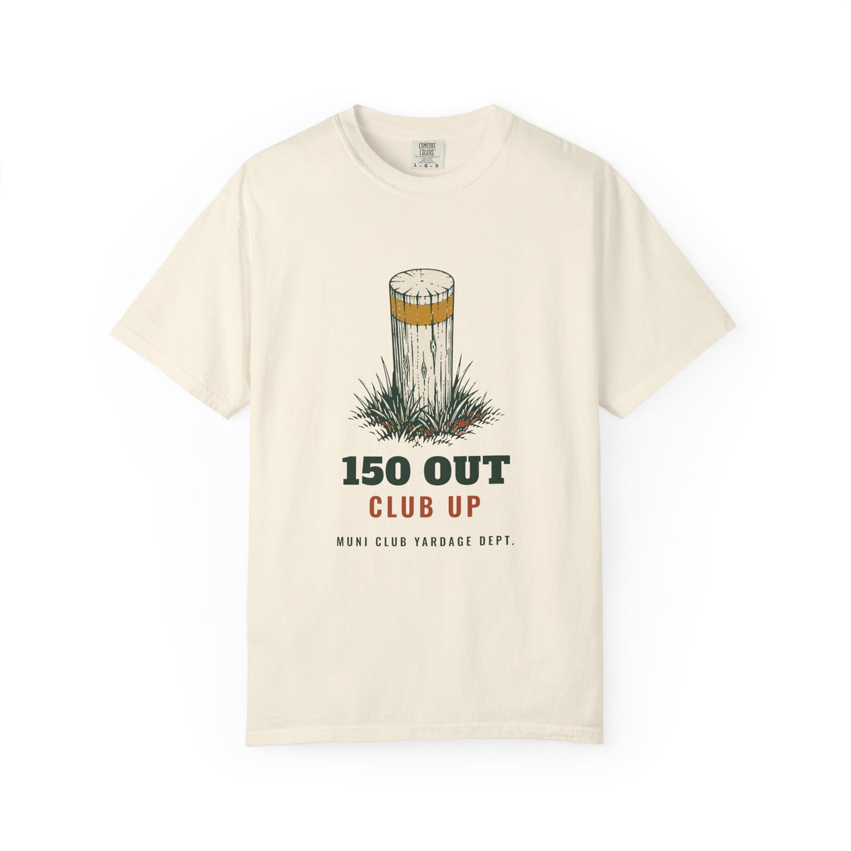 150 Out Tee in Ivory, front view