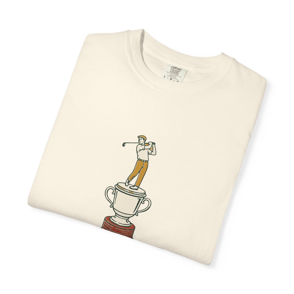 Club Champion Tee in Ivory, folded