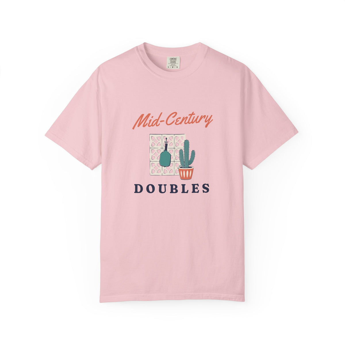 Mid-Century Doubles Tee in Blossom, front view