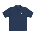 Flag on the Green Polo in Navy, front view