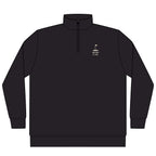 Muni Club Quarter-Zip in Black, front view