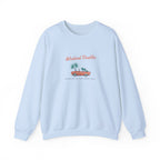 Weekend Doubles Crewneck in Light Blue, front view