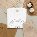 Club Seal Tee in White, flat lay
